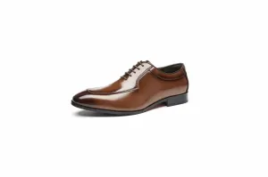 Men's Plain Oxford Shoes (Brown, Coffee)
