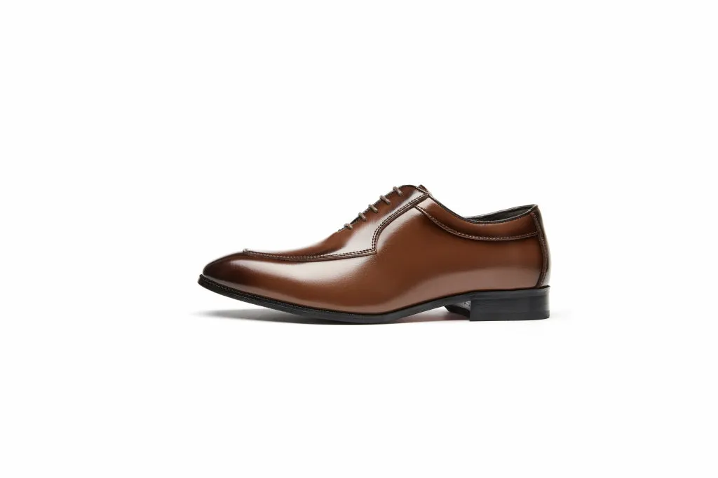 Men's Plain Oxford Shoes (Brown, Coffee)