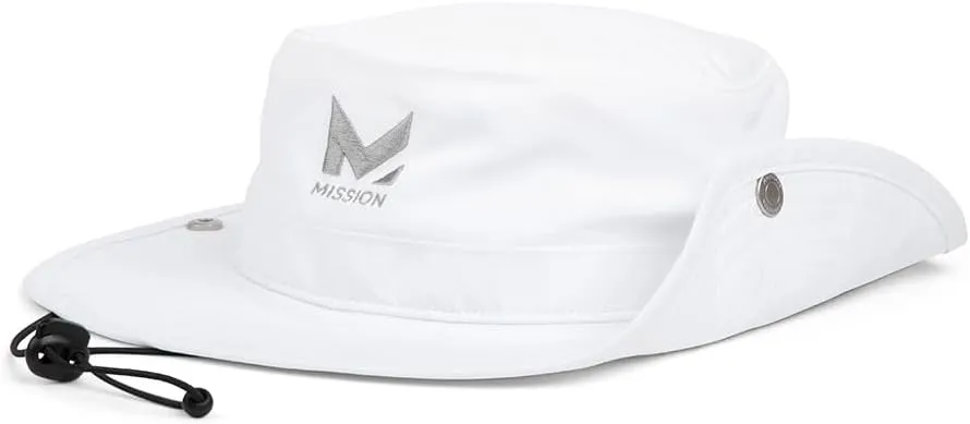 MISSION Cooling Bucket Hat - Unisex Wide-Brim Hat for Men & Women - Lightweight, Foldable & Durable - Cools Up to 2 Hours
