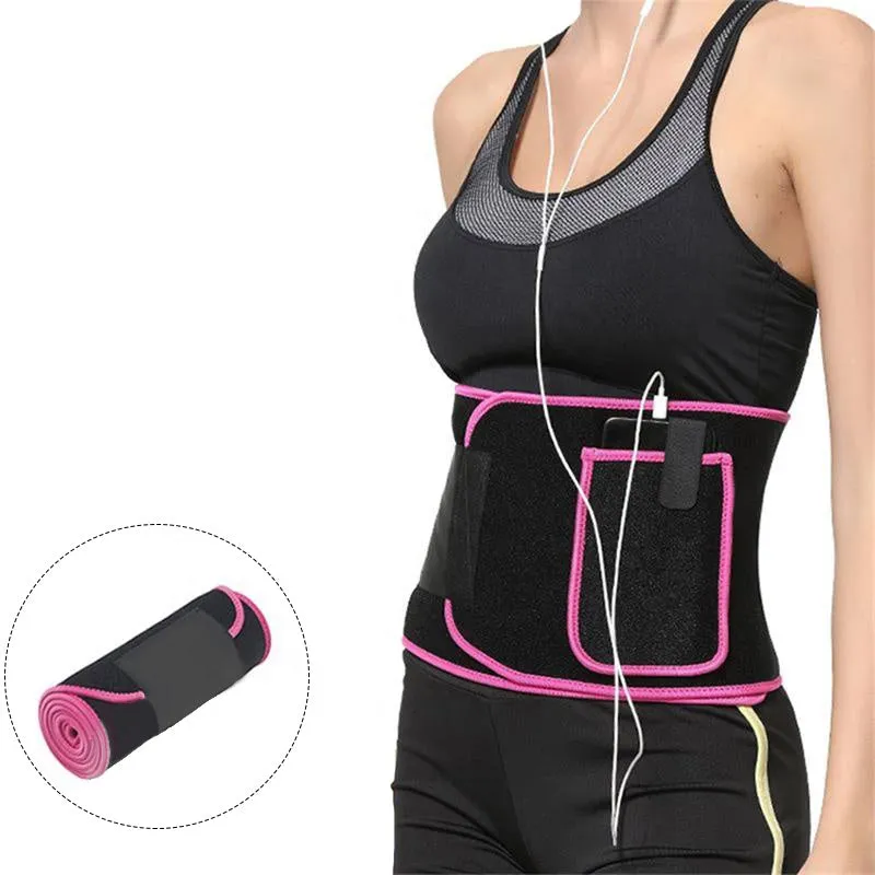 Neoprene  Waist Trimmer Slimming Waist Trainer Belt Sweat Belt Lumbar Belts with pocket