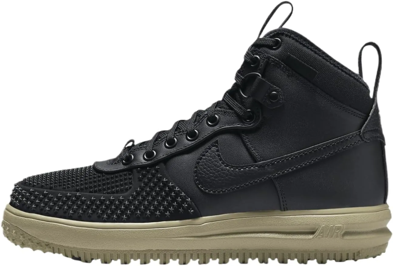 Nike Men's Lunar Force 1 Duckboot Black/Black-Neutral Olive (DZ5320 001) - 10.5