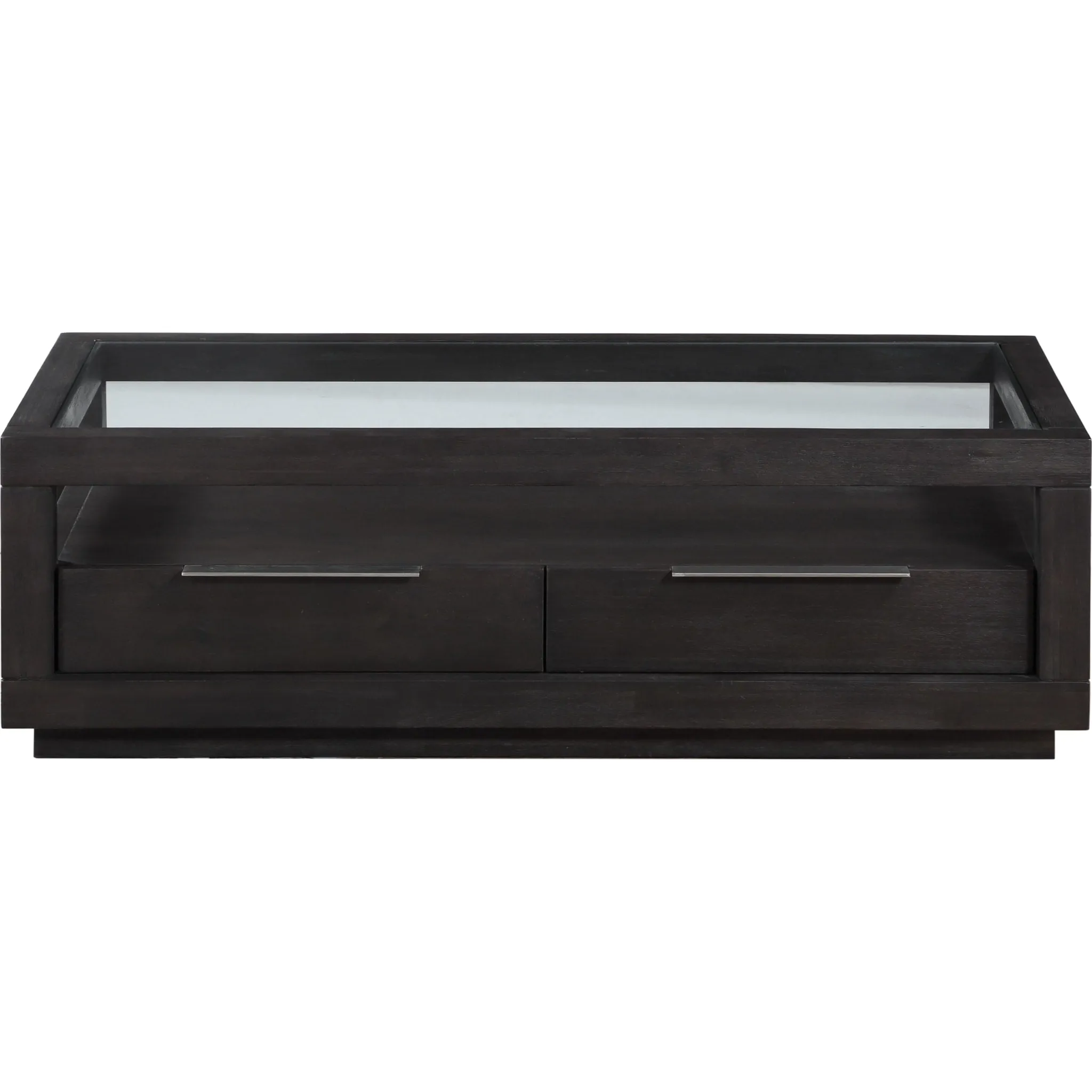Oxford Two Drawer Rectangular Coffee Table in Basalt Grey