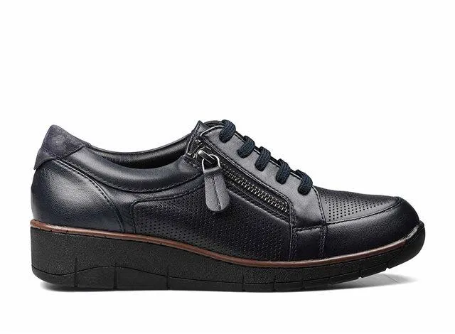 Padders 3446 Ivy Lace Up Trainer - Navy Leather