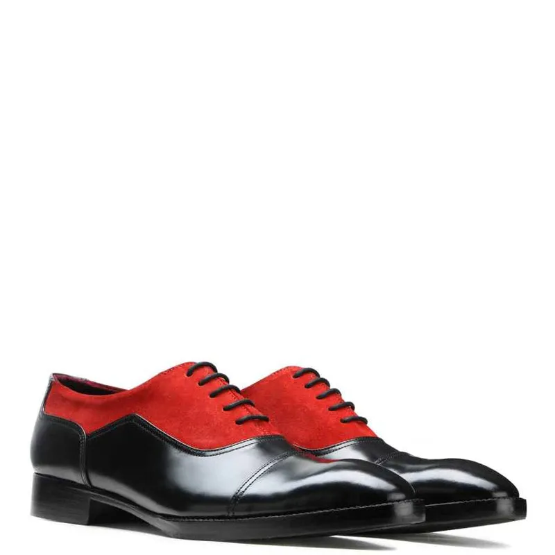 Polished Shiny Leather Captoe Oxford Shoes