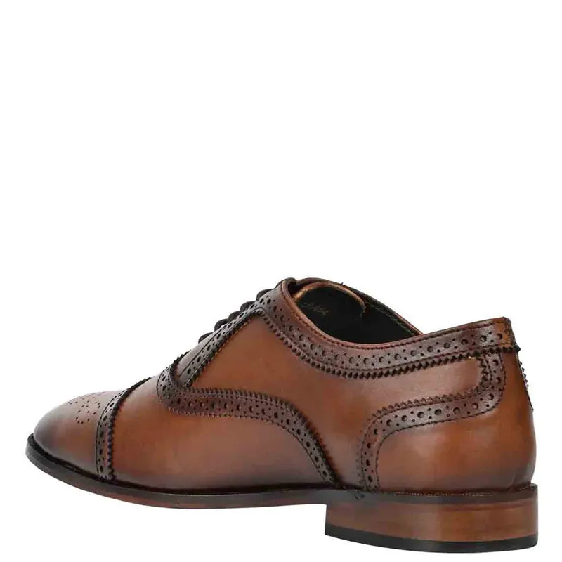 Polished Solid Leather Formal Oxford Shoes