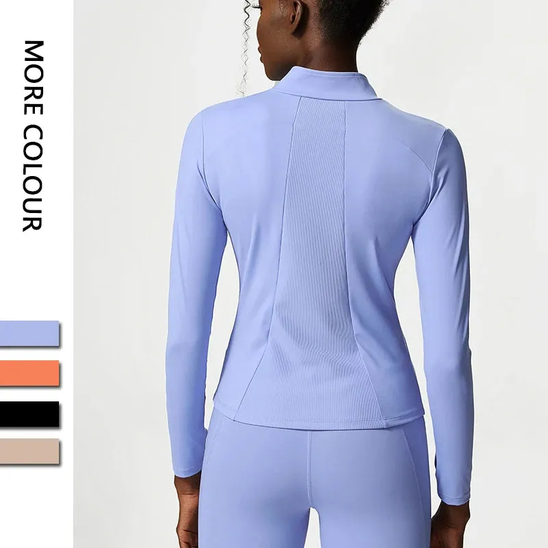 Premium for less Custom Blazer Sleeve Women's Friendly service Long Logo Yoga