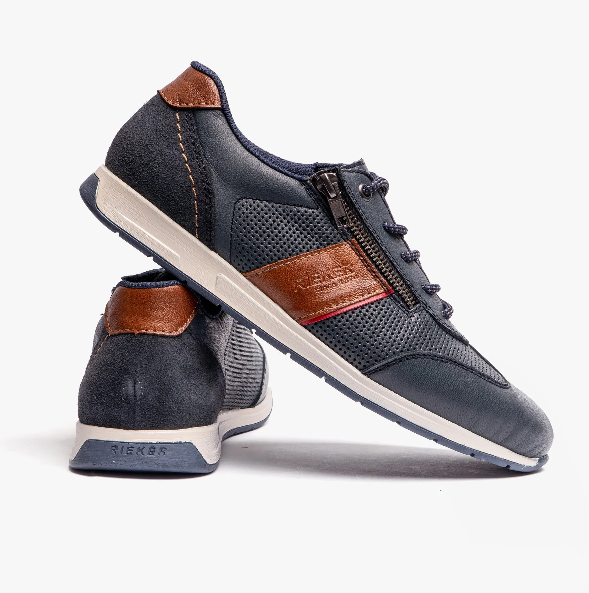 Rieker 11927-14 Mens Shoes Blue