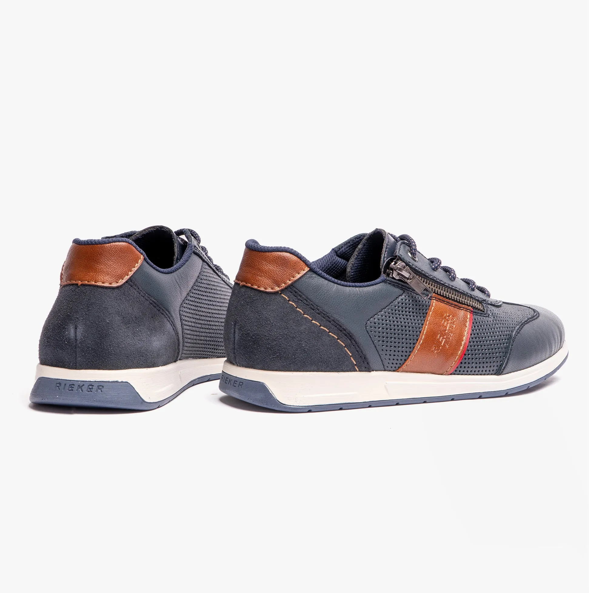 Rieker 11927-14 Mens Shoes Blue