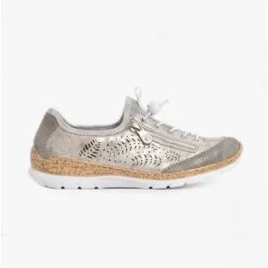 Rieker N42K6-40 Womens Trainers Grey
