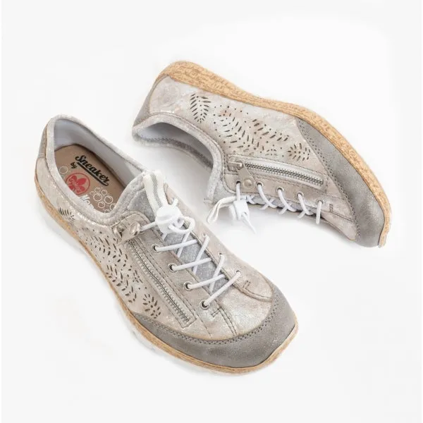 Rieker N42K6-40 Womens Trainers Grey