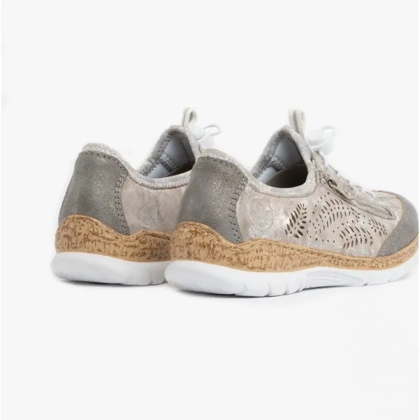 Rieker N42K6-40 Womens Trainers Grey
