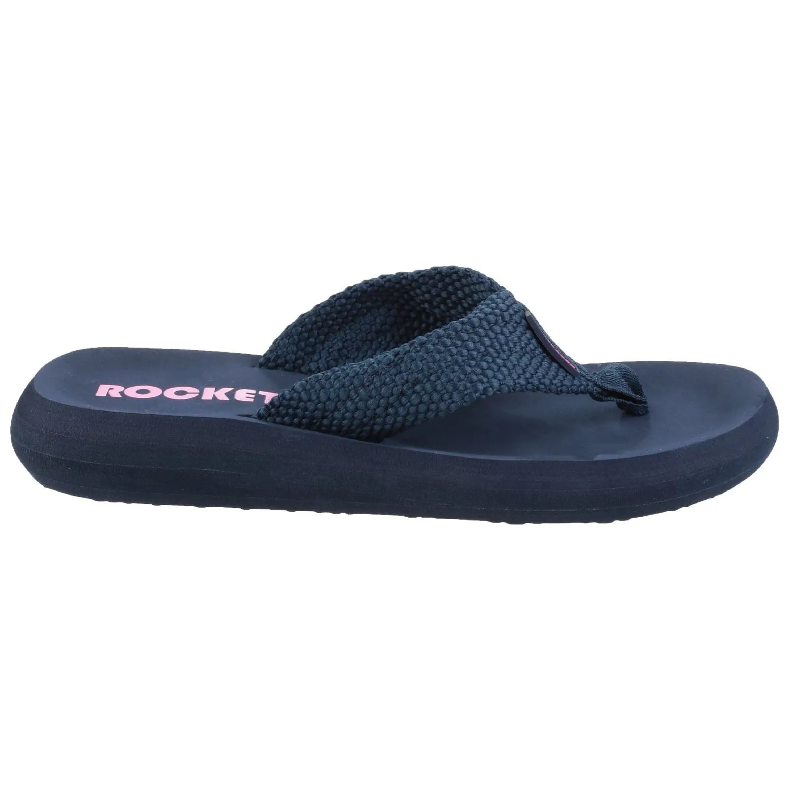 Rocket Dog Women's Sunset Webbing Flip Flop in Navy