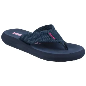 Rocket Dog Women's Sunset Webbing Flip Flop in Navy