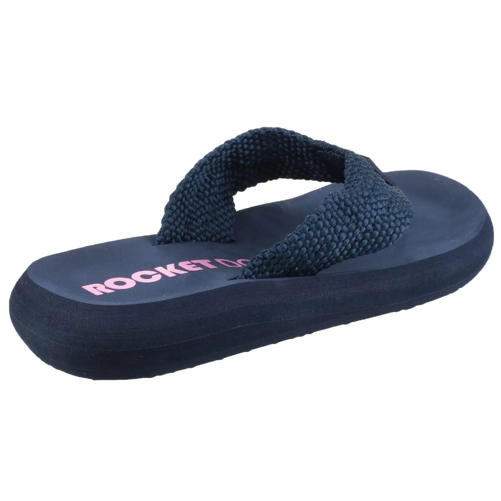 Rocket Dog Women's Sunset Webbing Flip Flop in Navy