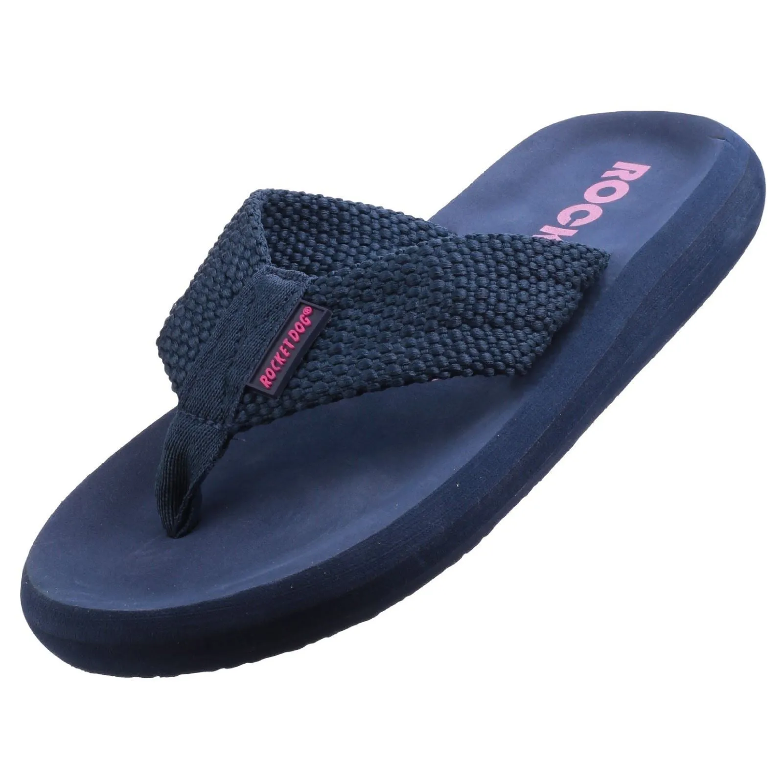 Rocket Dog Women's Sunset Webbing Flip Flop in Navy