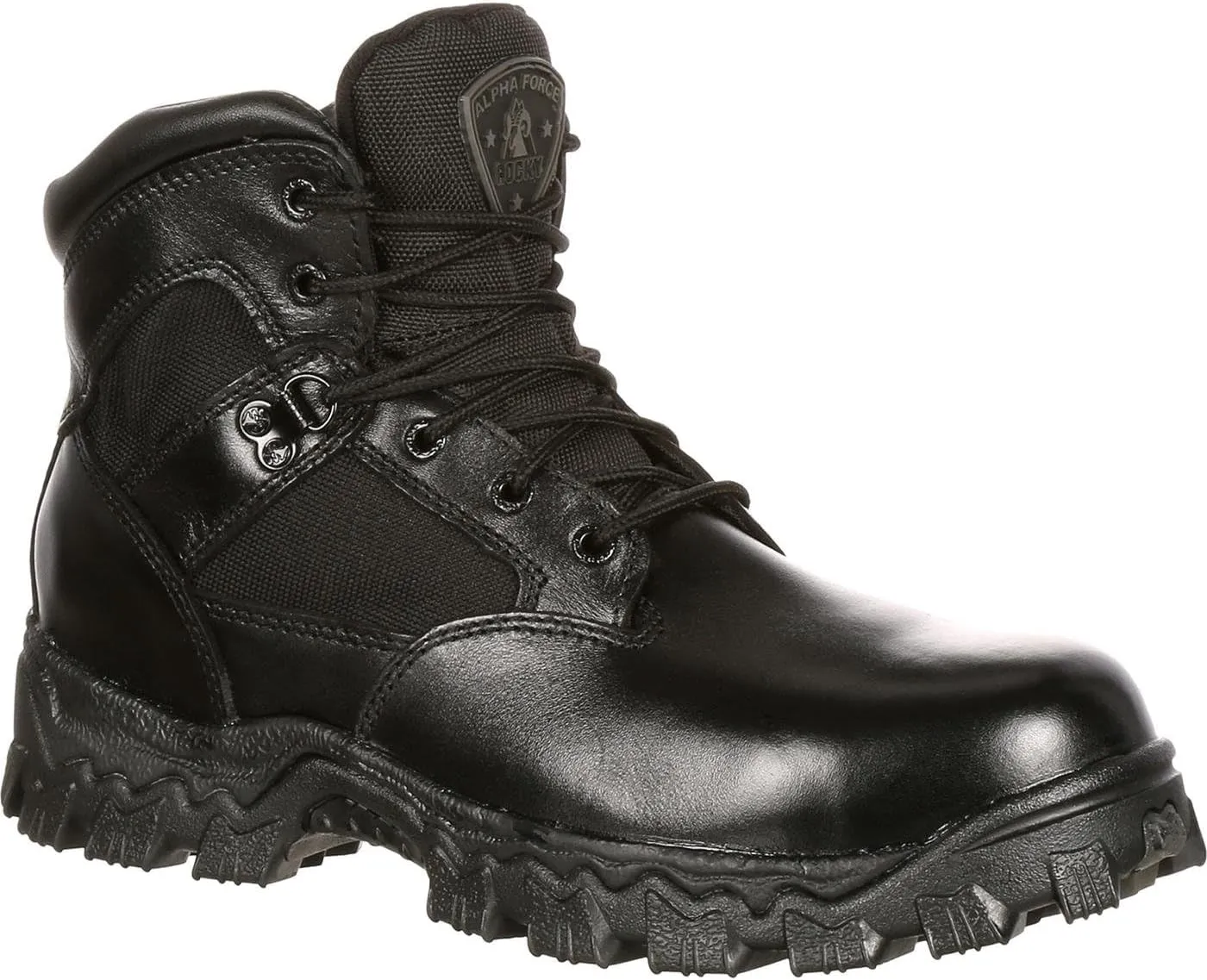 ROCKY Alpha Force Waterproof Public Service Boot, Black, Size 3.5(ME)