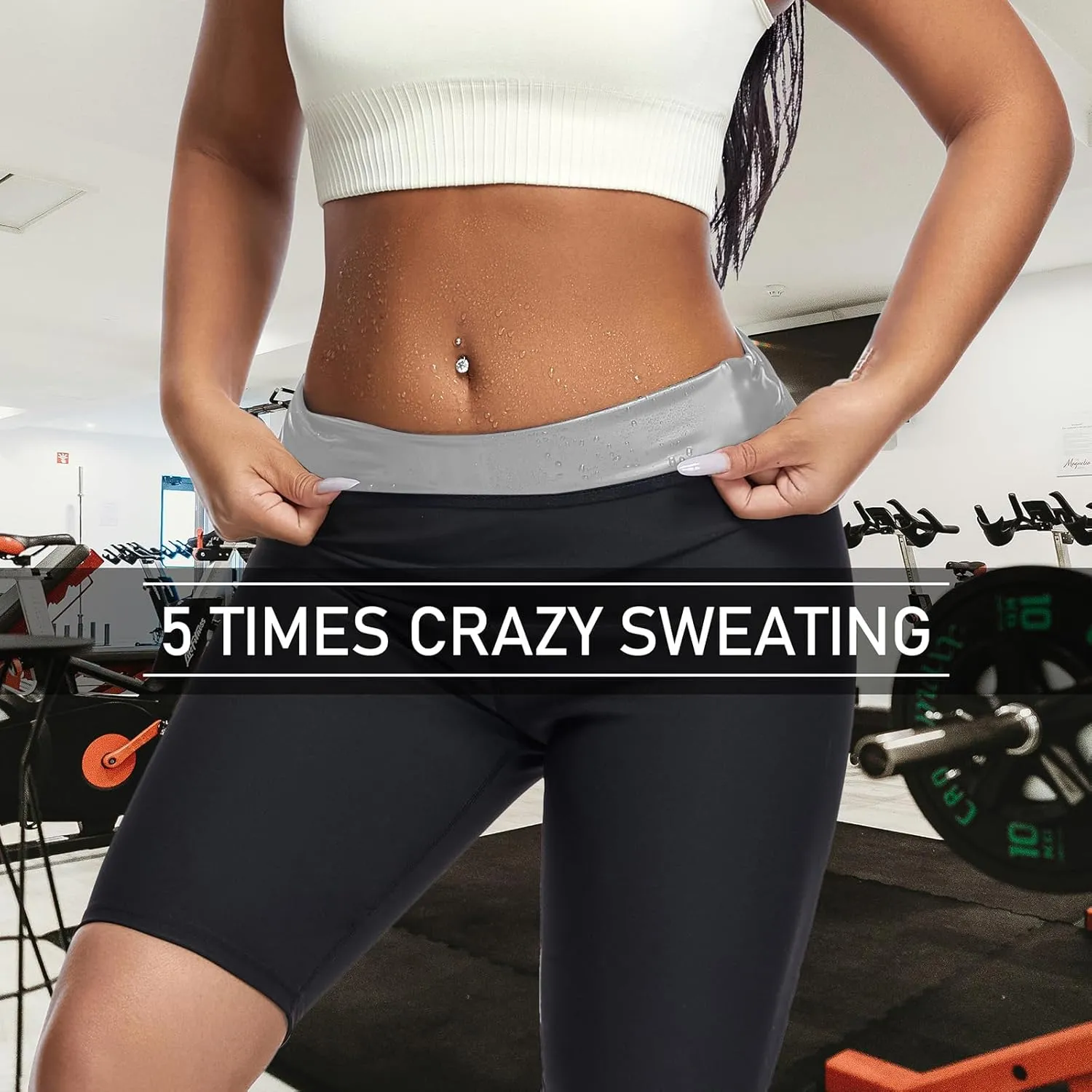 Sauna suit Shorts Pants Thigh Workout Gym Exercise Waist Trainer for Women Leggings Body Shaper Thighs Tummy Control