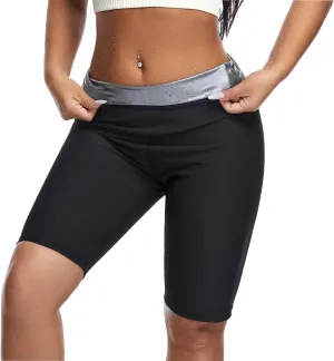 Sauna suit Shorts Pants Thigh Workout Gym Exercise Waist Trainer for Women Leggings Body Shaper Thighs Tummy Control