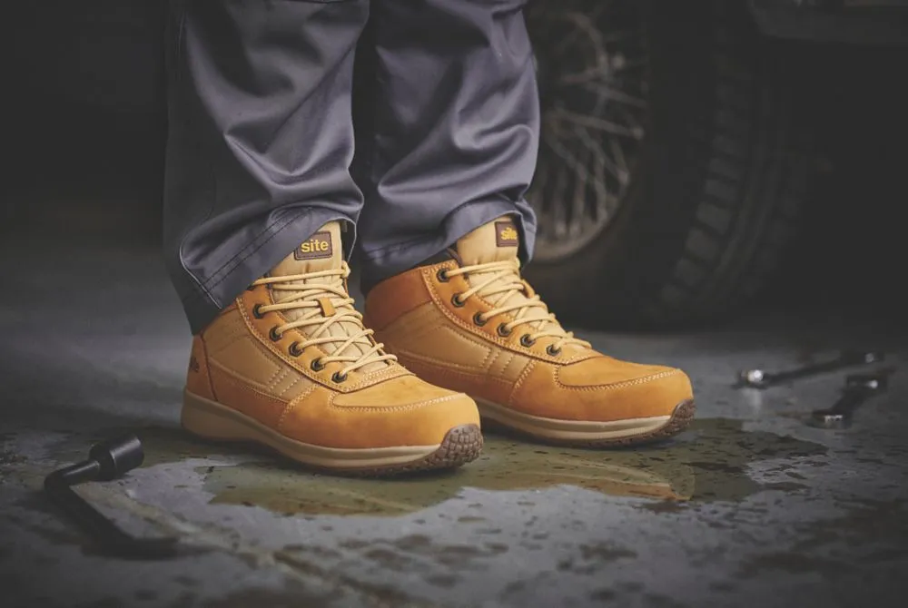Site Sandstone Safety Trainer Boots