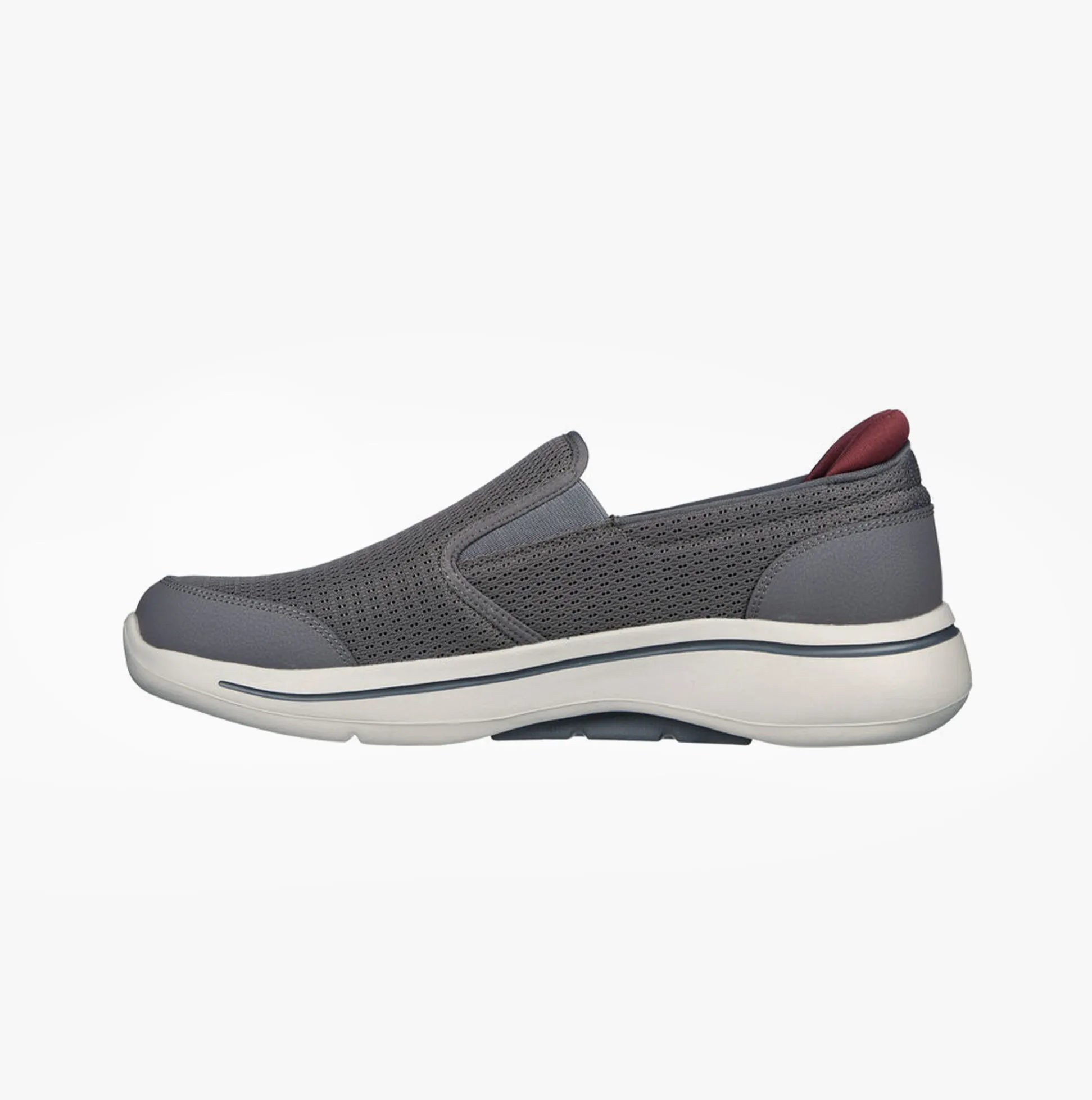Skechers 216264/CCGY GO WALK ARCH FIT-ROBUST COMFORT Mens Slip-On Trainers Charcoal/Grey