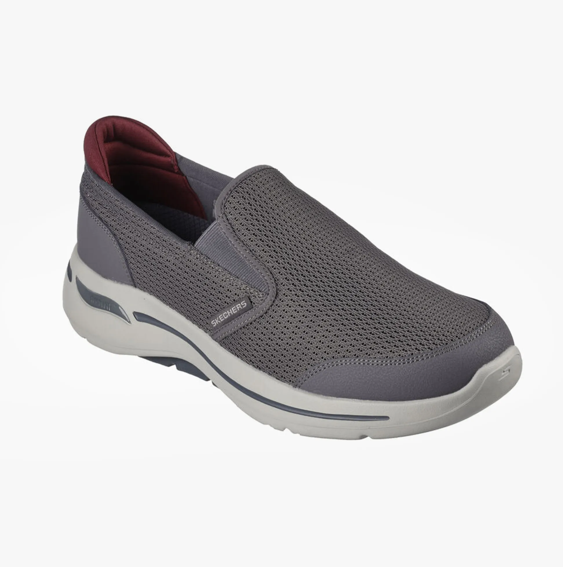 Skechers 216264/CCGY GO WALK ARCH FIT-ROBUST COMFORT Mens Slip-On Trainers Charcoal/Grey