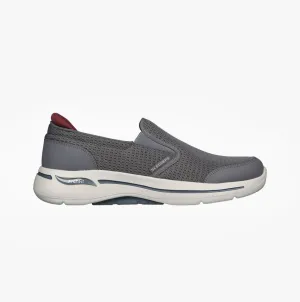 Skechers 216264/CCGY GO WALK ARCH FIT-ROBUST COMFORT Mens Slip-On Trainers Charcoal/Grey