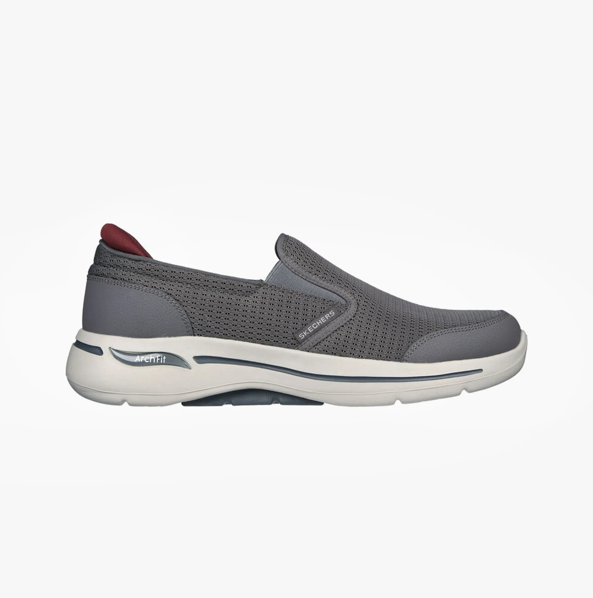 Skechers 216264/CCGY GO WALK ARCH FIT-ROBUST COMFORT Mens Slip-On Trainers Charcoal/Grey