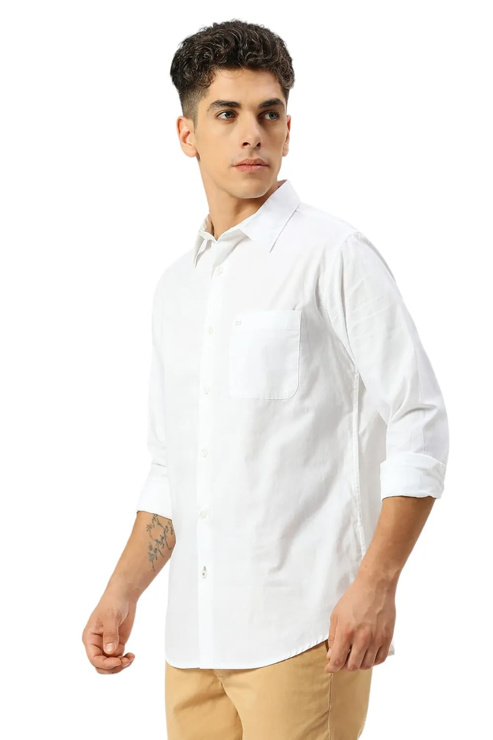 Slim Fit Cotton Oxford Shirt