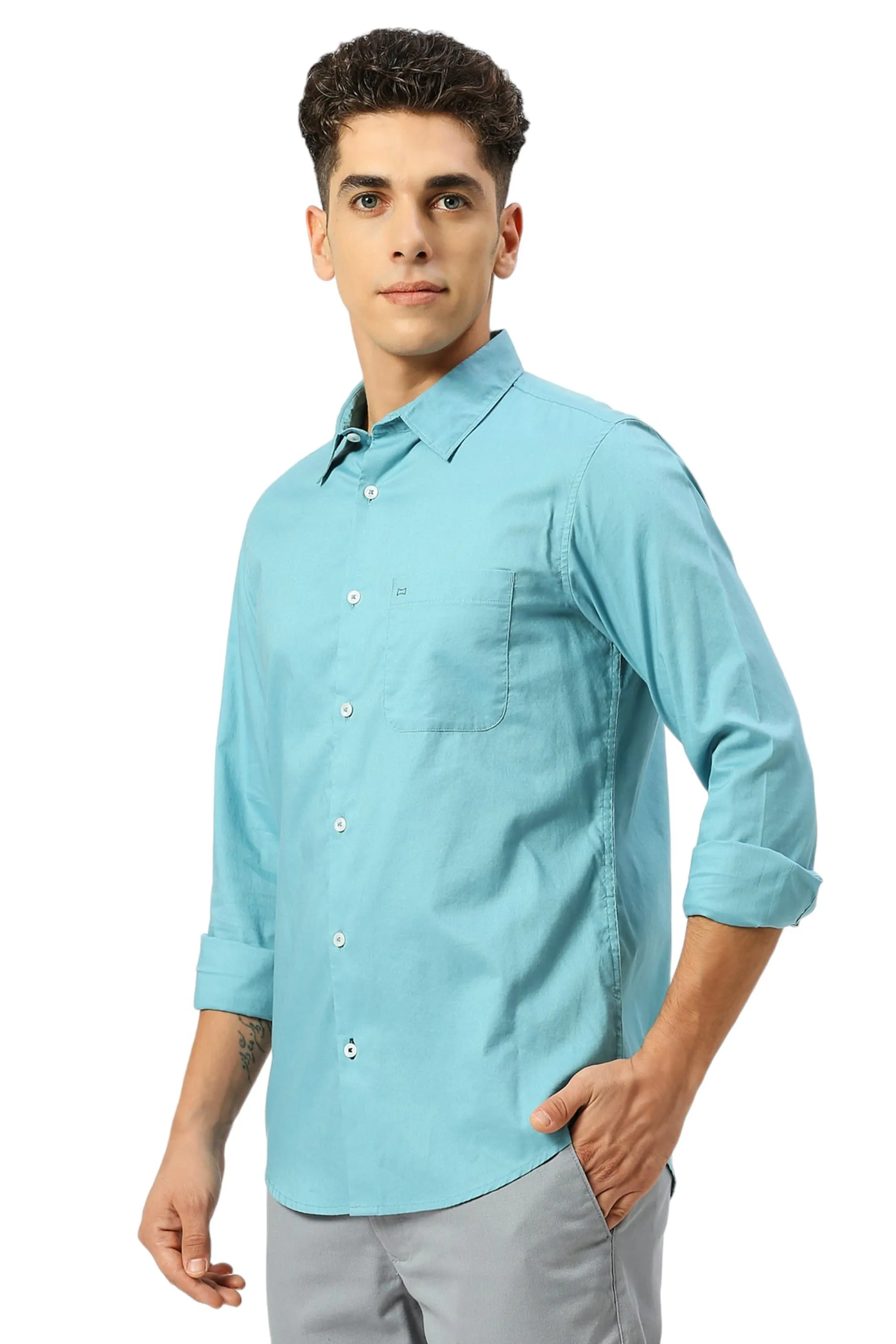 Slim Fit Cotton Oxford Shirt