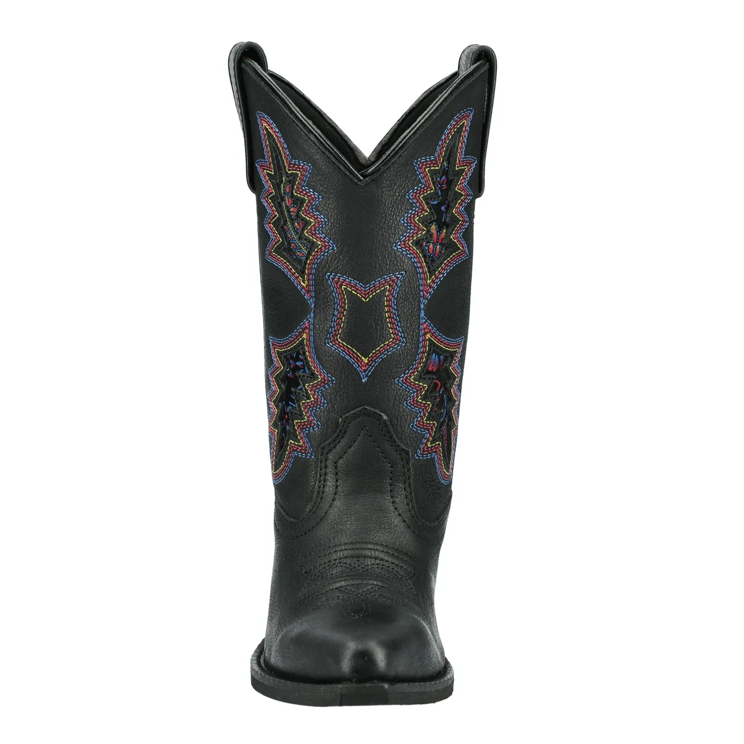 Smoky Mountain Boots Kids Girls Sierra Black Leather Cowboy Boots