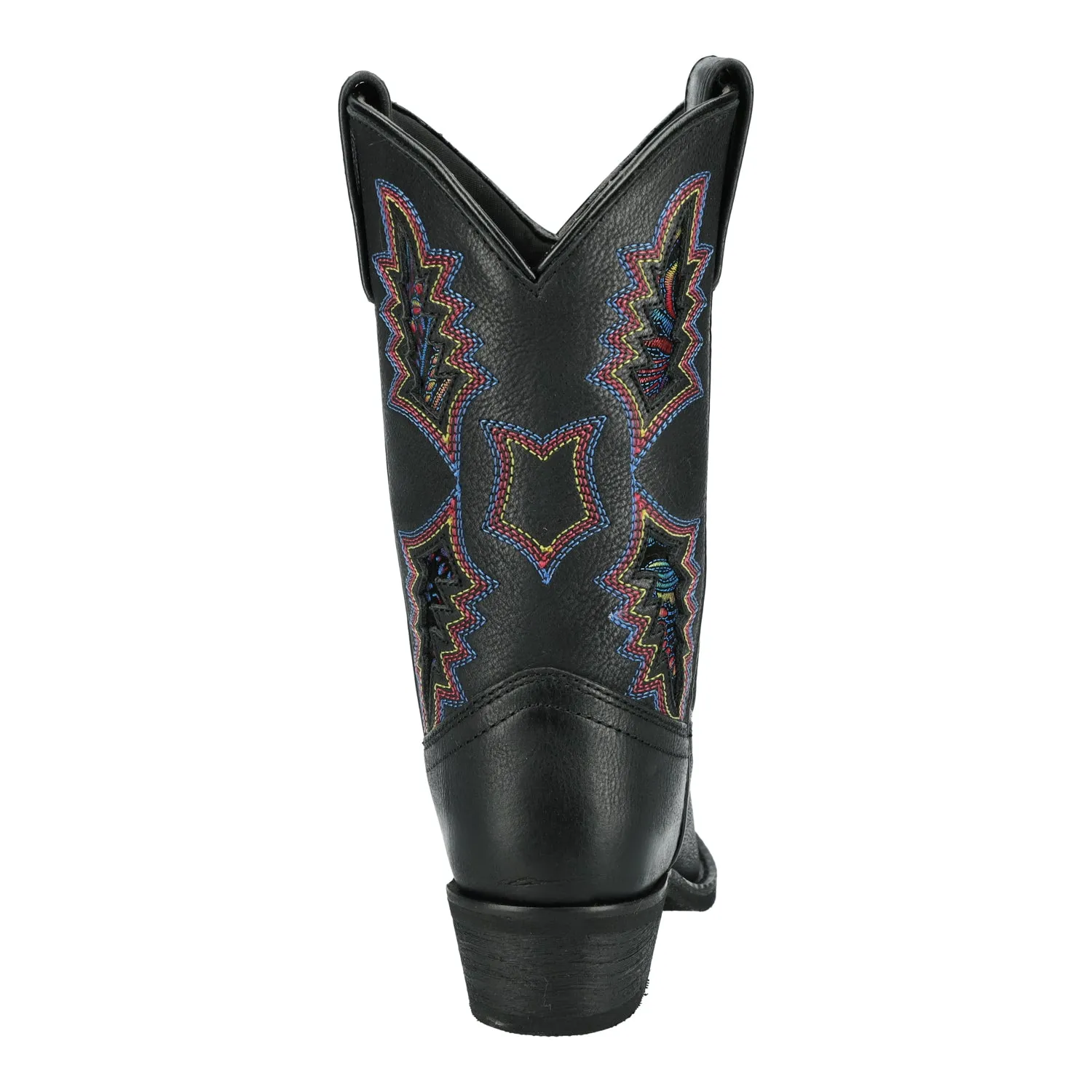 Smoky Mountain Boots Kids Girls Sierra Black Leather Cowboy Boots
