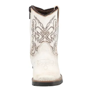 Smoky Mountain Boots Toddler Unisex Autry Antique White Leather Cowboy Boots