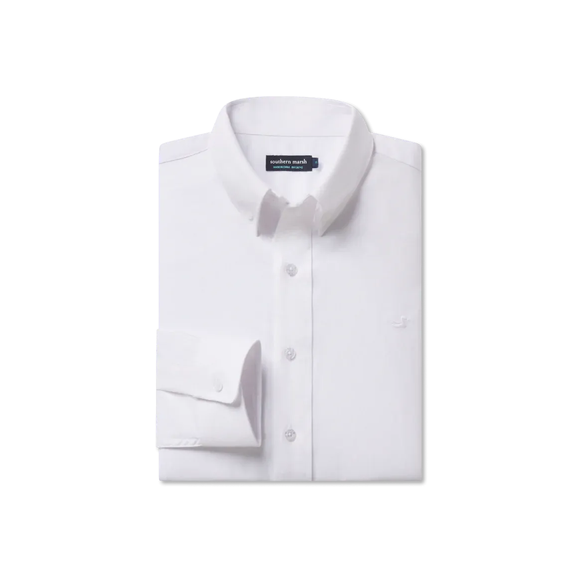 Southern Marsh Classic Oxford Dress Shirt White