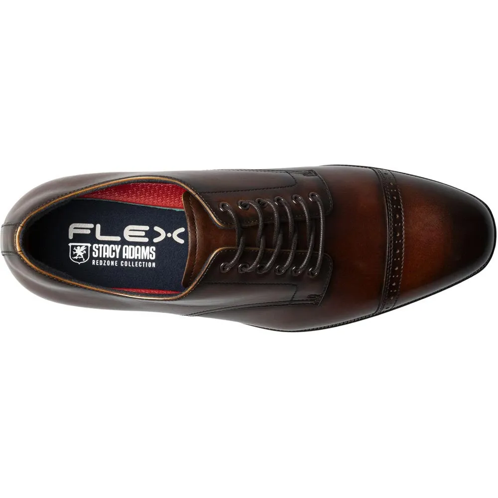 Stacy Adams William Cap Toe Oxford in Brown