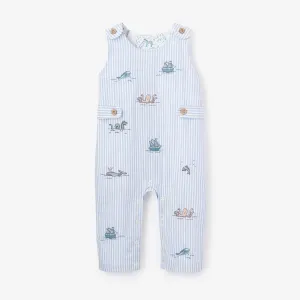 Stripe Sea Embroidered Jumpsuit