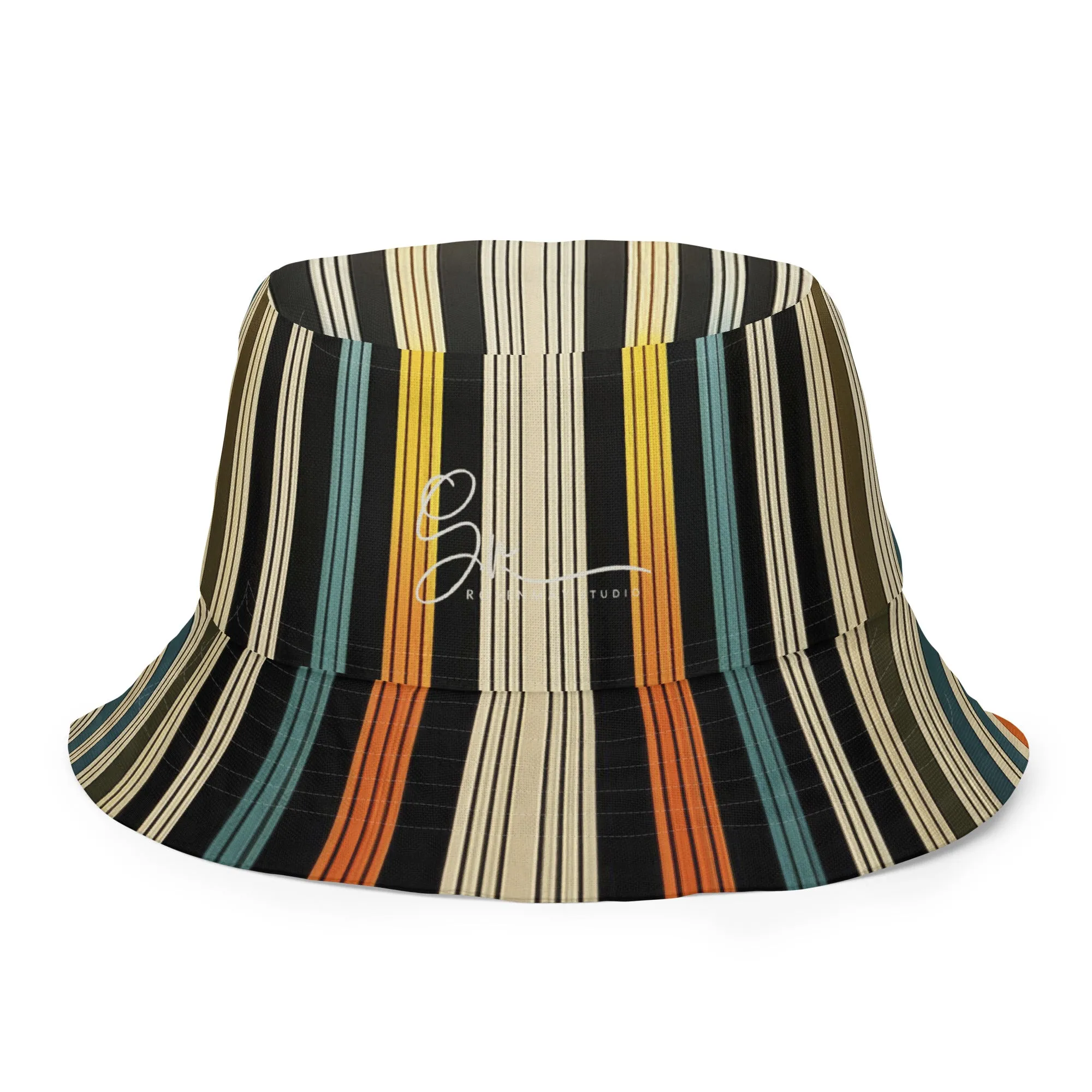 Stripes and clouds - Reversible bucket hat