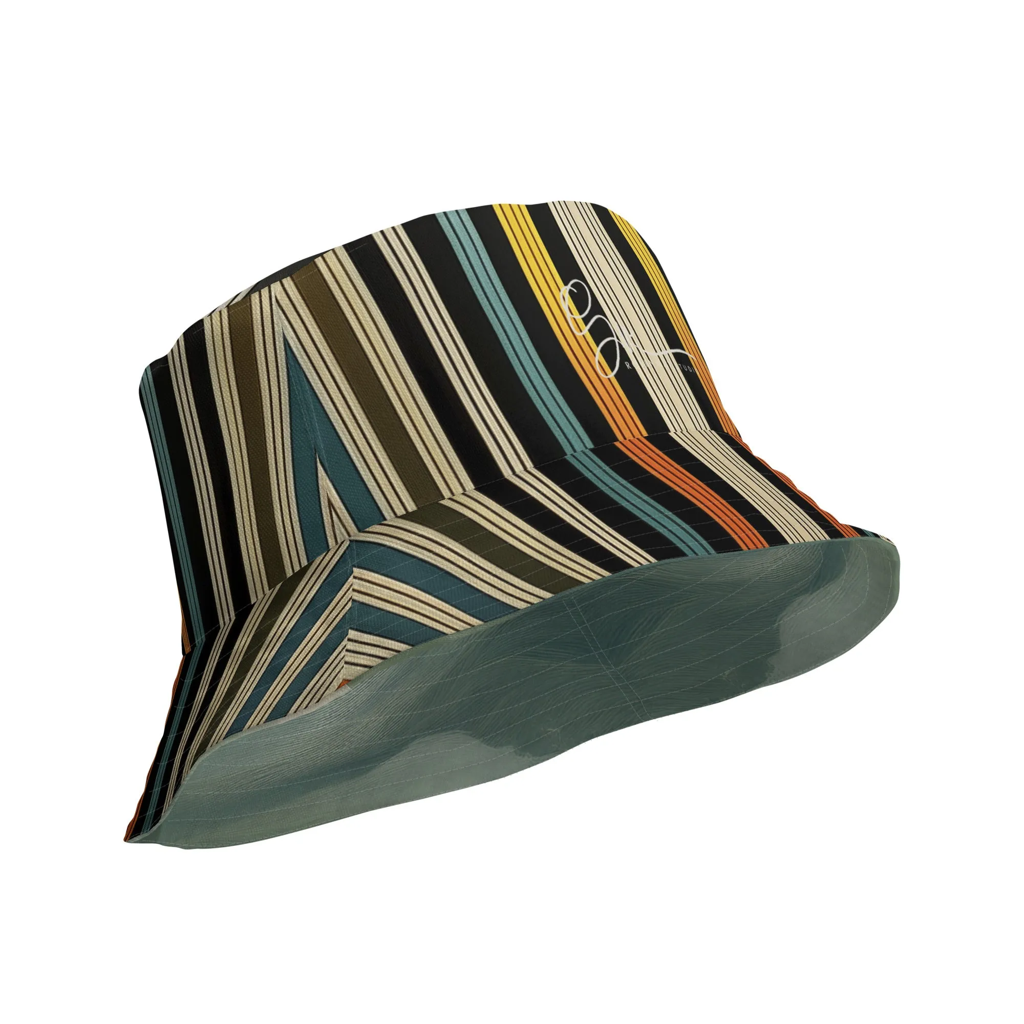 Stripes and clouds - Reversible bucket hat