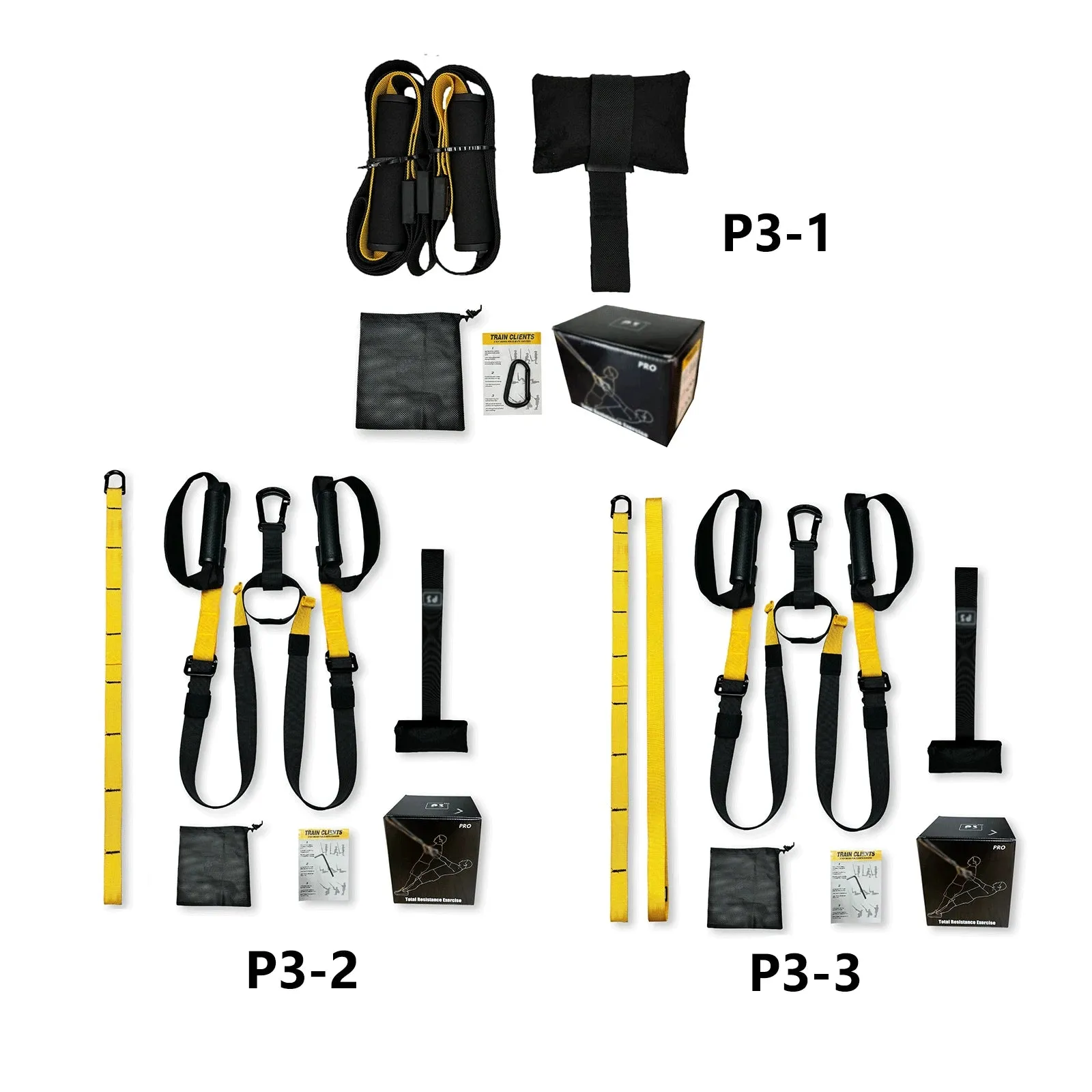 Suspension Trainer System Hanging Training Strap Home Gym Equipment or Outdoor Workout Adjustble Yoga Belt Wall Mount Band