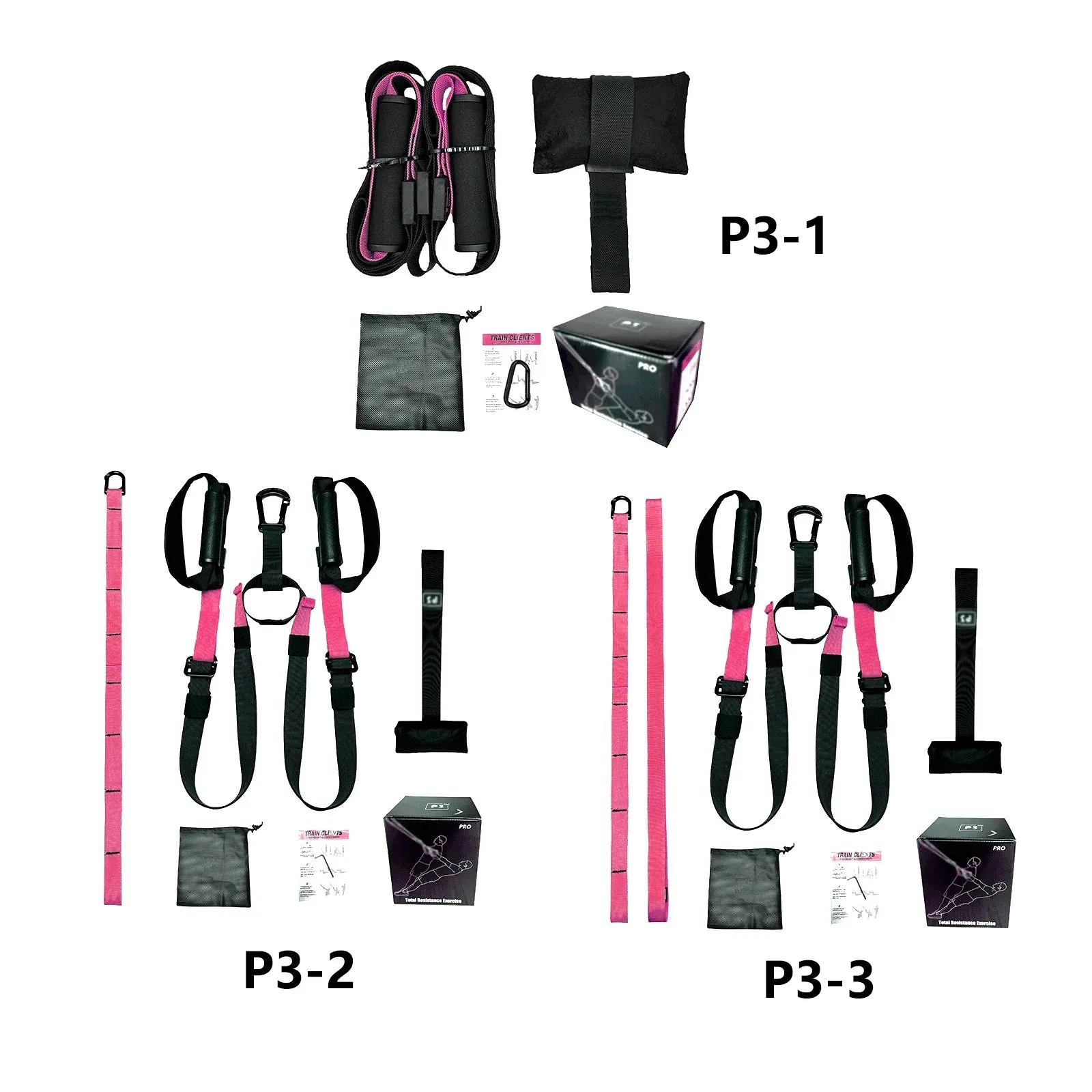 Suspension Trainer System Hanging Training Strap Home Gym Equipment or Outdoor Workout Adjustble Yoga Belt Wall Mount Band