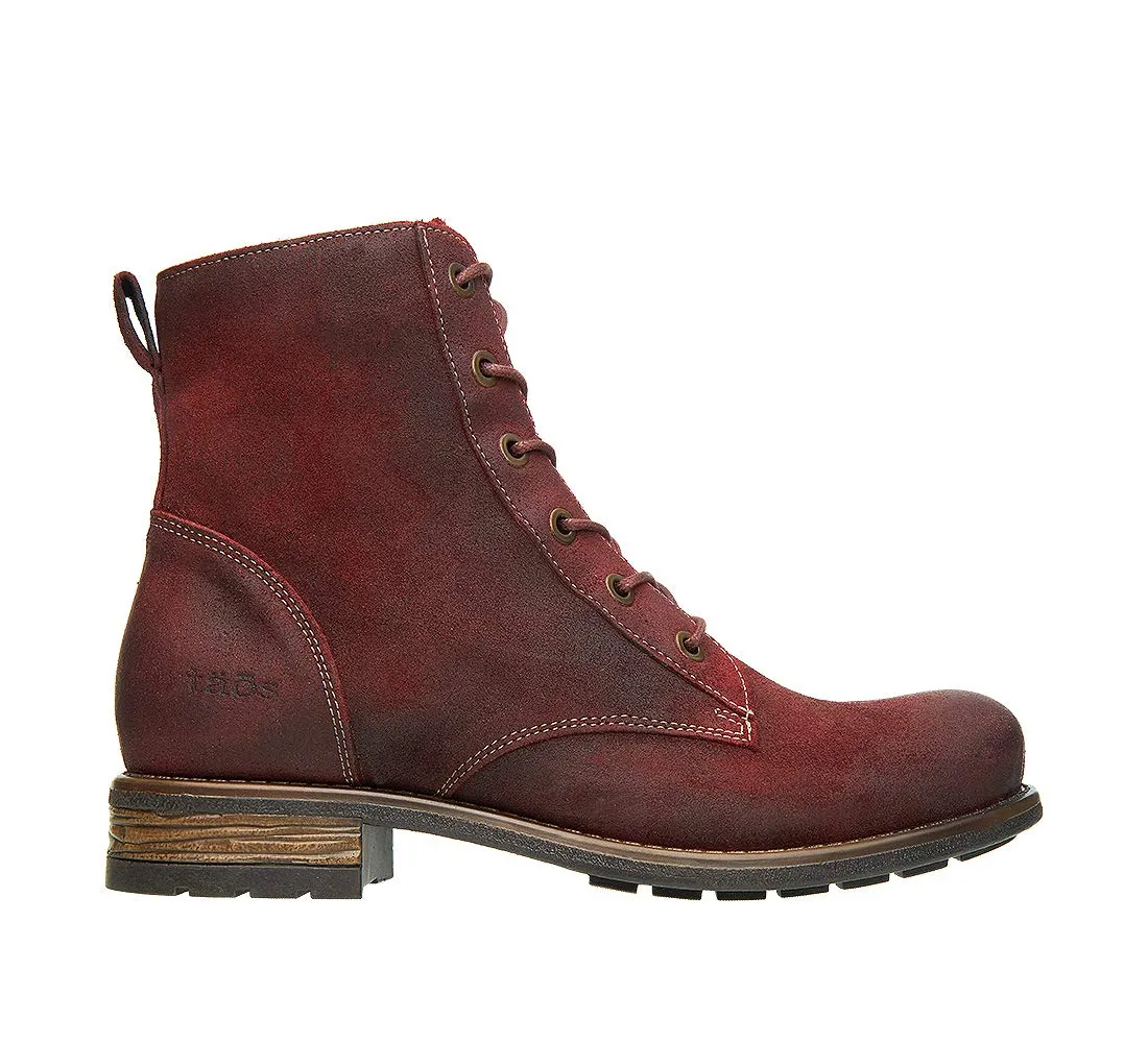 Taos Footwear Women's Boot Camp Boot 5-5.5 Garnet Rugged