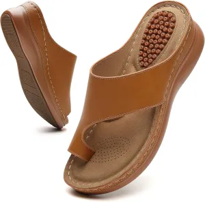 Tilocow Sandals Women Wedge Shoes - Orthopedic Comfortable Arch Support Platform Sandals for Women Wedge Summer Dressy Flip Flop Casual Bunion Breathable Shoes Tilocow Sandals Women Wedge Shoes - Orthopedic Comfortable Arch Support Platform Sandals for Women Wedge Summer Dressy Flip Flop Casual Bunion Breathable Shoes