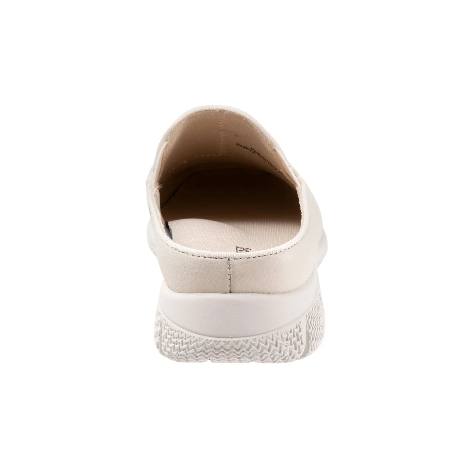 Trotters Uma T2238-126 Womens Beige Narrow Leather Slip On Mule Flats Shoes