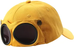 Unisex Aviator Hat Summer Glasses Peaked Cap Sunglasses Baseball Cap Beach Travel Hip Hop Hat for Women Men