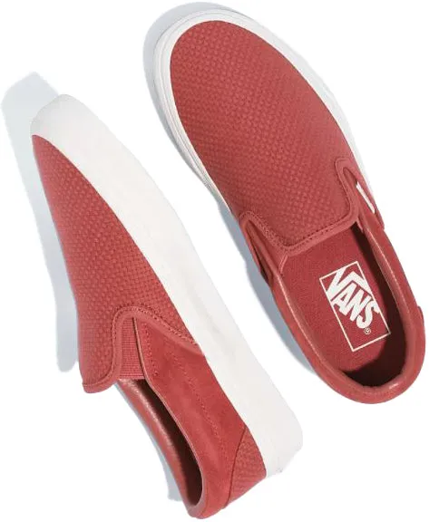 Vans Classic Slip On Woven Check Marsala Red