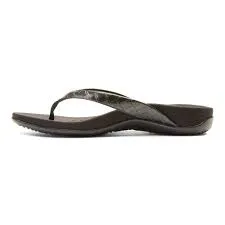 VIONIC DILLON BLACK CROC TOE POST SANDAL