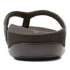 VIONIC DILLON BLACK CROC TOE POST SANDAL