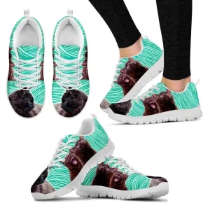 York Chocolate Cat (Black/White) Cat Running Shoes For Women-Free Shipping